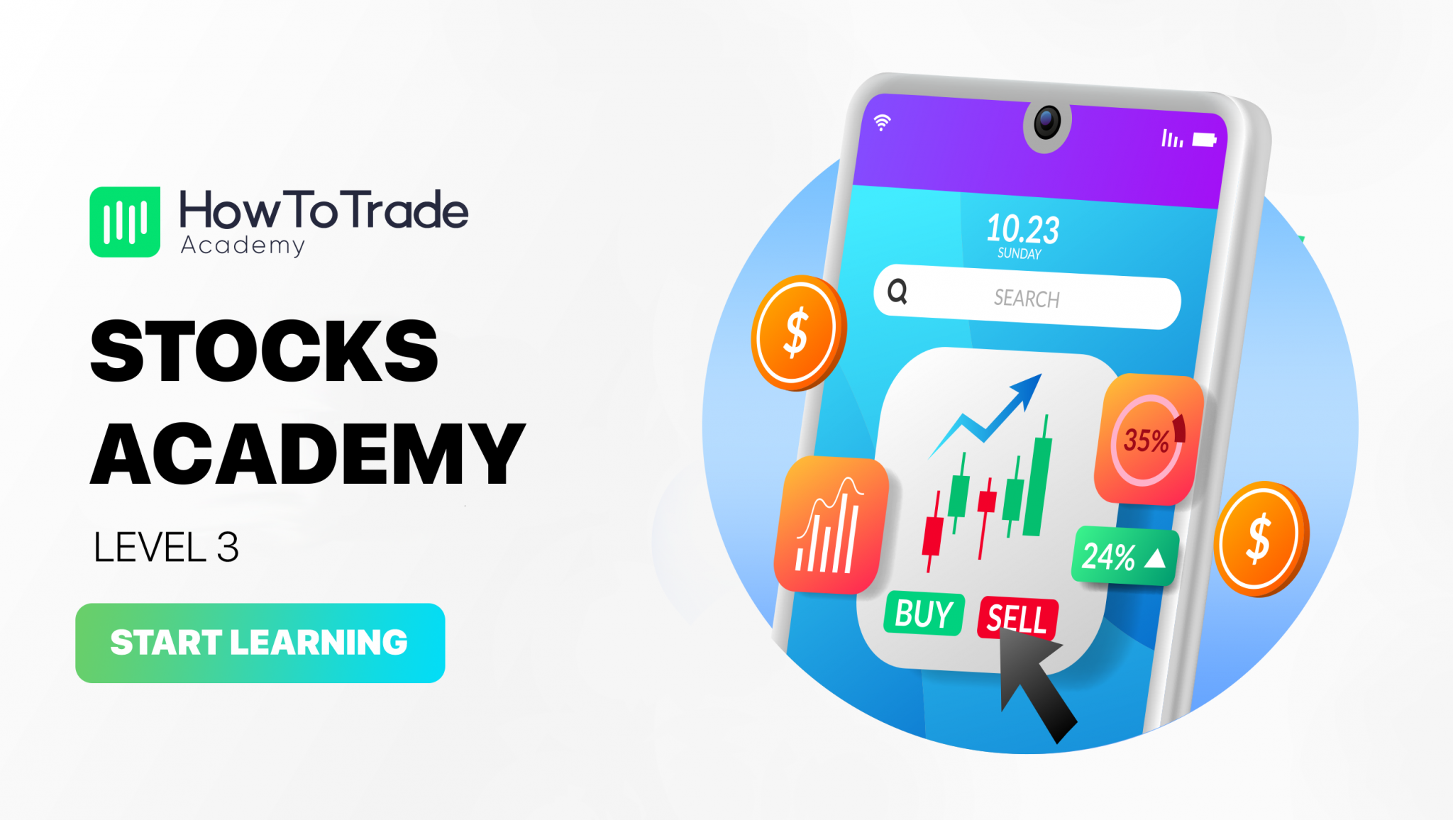 Learn about stocks level 3 online courses howtotrade